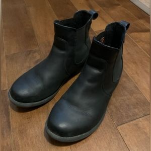 Black leather chelsea boot. Size 7.5